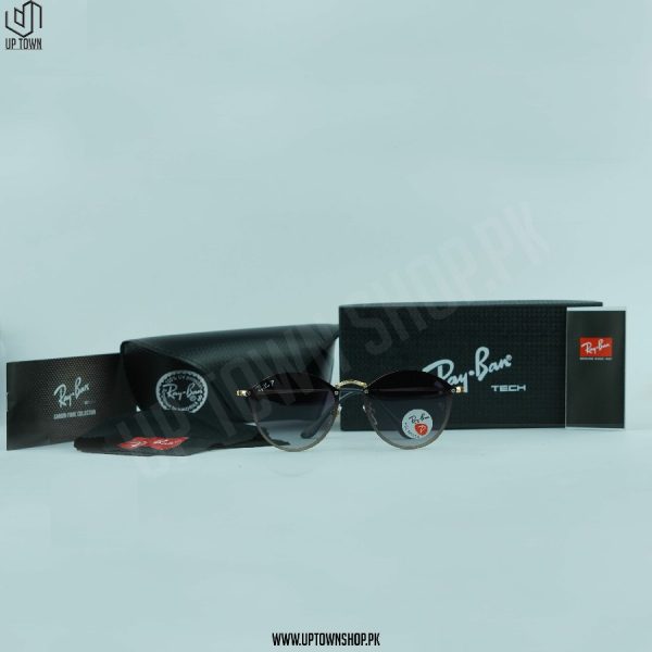Ray.Ban Polarized Blaze Round Unisex Sunglasses RB3574