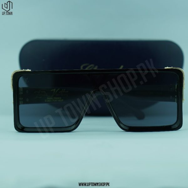 Square Unisex One Piece Celebrity Flat Sunglasses UV400